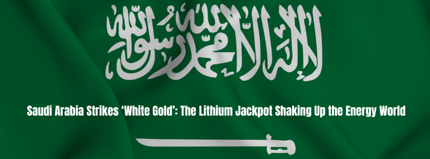 Saudi Arabia Strikes ‘White Gold’: The Lithium Jackpot Shaking Up the Energy World