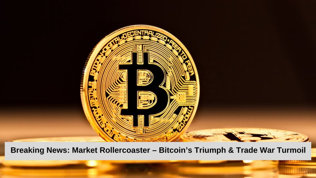Breaking News: Market Rollercoaster – Bitcoin’s Triumph & Trade War Turmoil